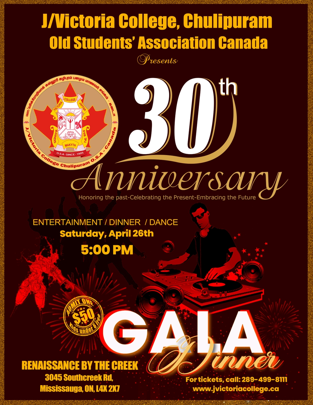 30th Anniversary Gala Dinner